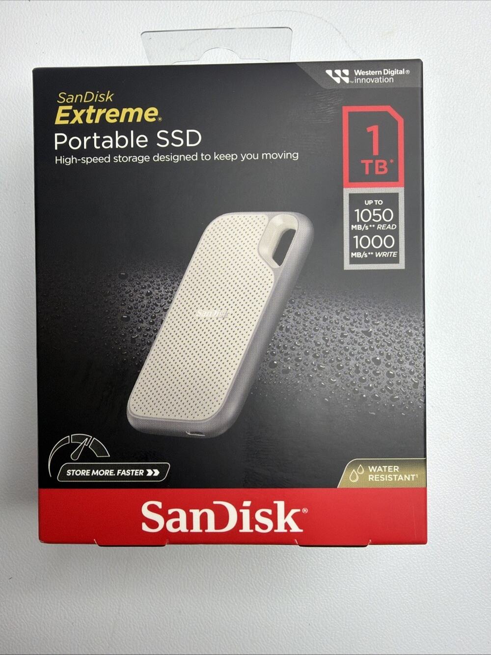 New SanDisk Portable Extreme SSD 1TB USB 3.2 Gen 2 SSD SDSSDE51-1T00-AW25